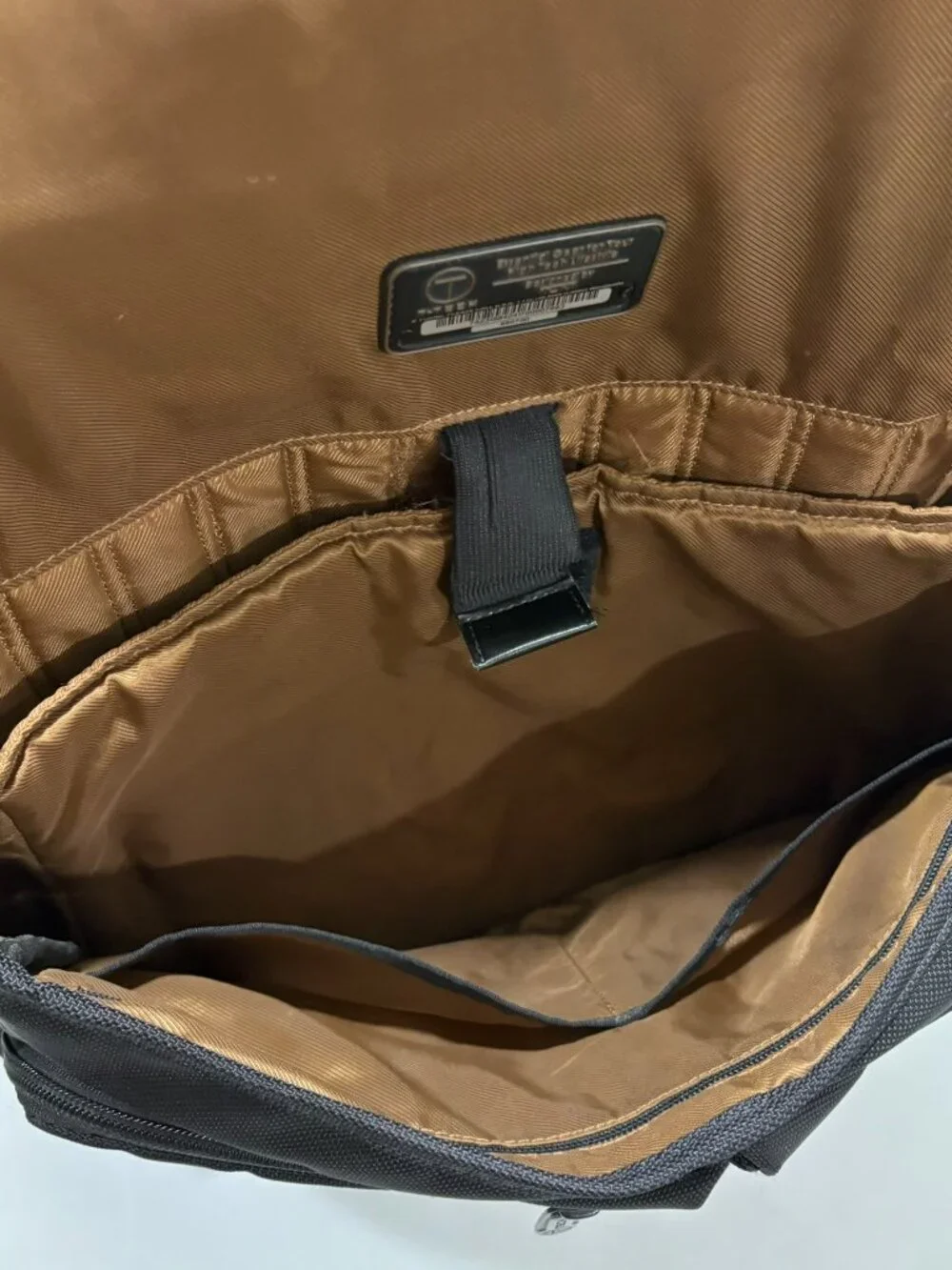 T Tech Tumi Black Nylon Crossbody Legacy Briefcase Messenger Bag 5607D